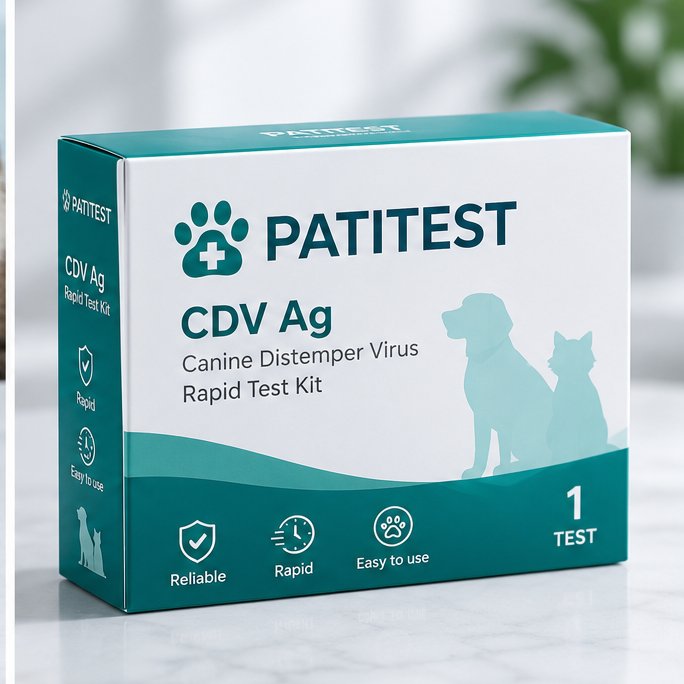 PATITEST Köpek Gençlik Hastalığı (CDV) Antijen Testi