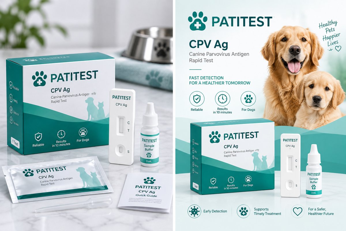 PATITEST Köpek Parvovirüs (CPV) Antijen Testi